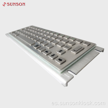 Teclado de metal industrial resistente al agua IP65